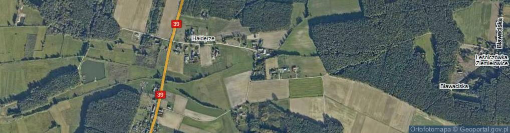 Zdjęcie satelitarne Hałderze ul.